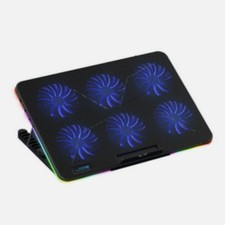 Coolcold 15.6-17.3inch Laptop Cooling Pad,w/ 6 Quiet Fans  7 Adjustable Height