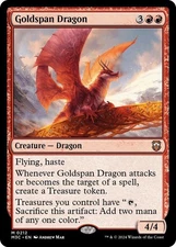 NM Goldspan Dragon, MGT, Modern Horizons 3, Magic the Gathering, 212