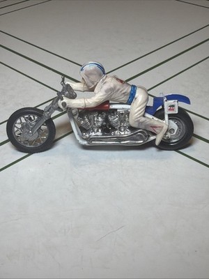Vintage Ideal 1977 Evil Knievel Drag Bike Precision Miniatures Stuntmen Toy