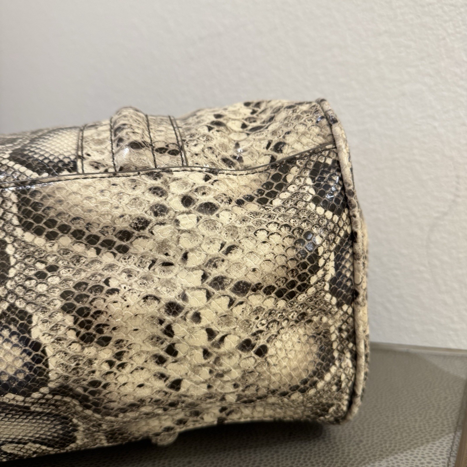 Tory Burch Women Bag Snake Pattern Python Shoulde… - image 20