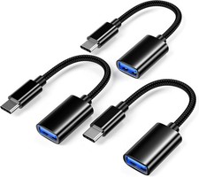 USB C to USB 3.0 Adapter 3 Pack OTG for iPhone 15 16 MacBook Samsung