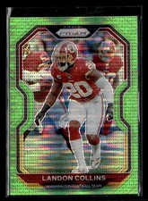 2020 Prizm Landon Collins #184 Neon Green Pulsar Prizm