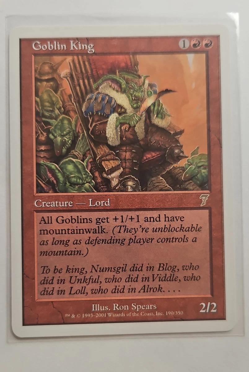 Goblin King Magic: The Gathering Individual Trading Card Games for
