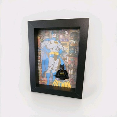 Display Frame Batman Shadow Box Bilderrahmen Minifigur Klemmbaustein 