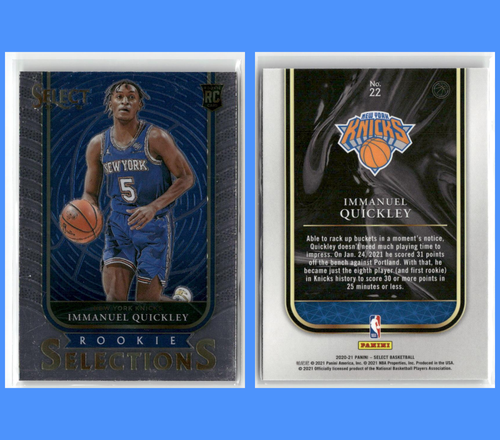 Immanuel Quickley - 14 Card Lot - Knicks RCs - Select Color Prizms + Prizm - Picture 11 of 17
