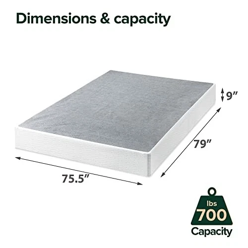ZINUS 9 Inch Metal Smart Box Spring Mattress Foundation Strong Metal Frame King - Image 3 of 4