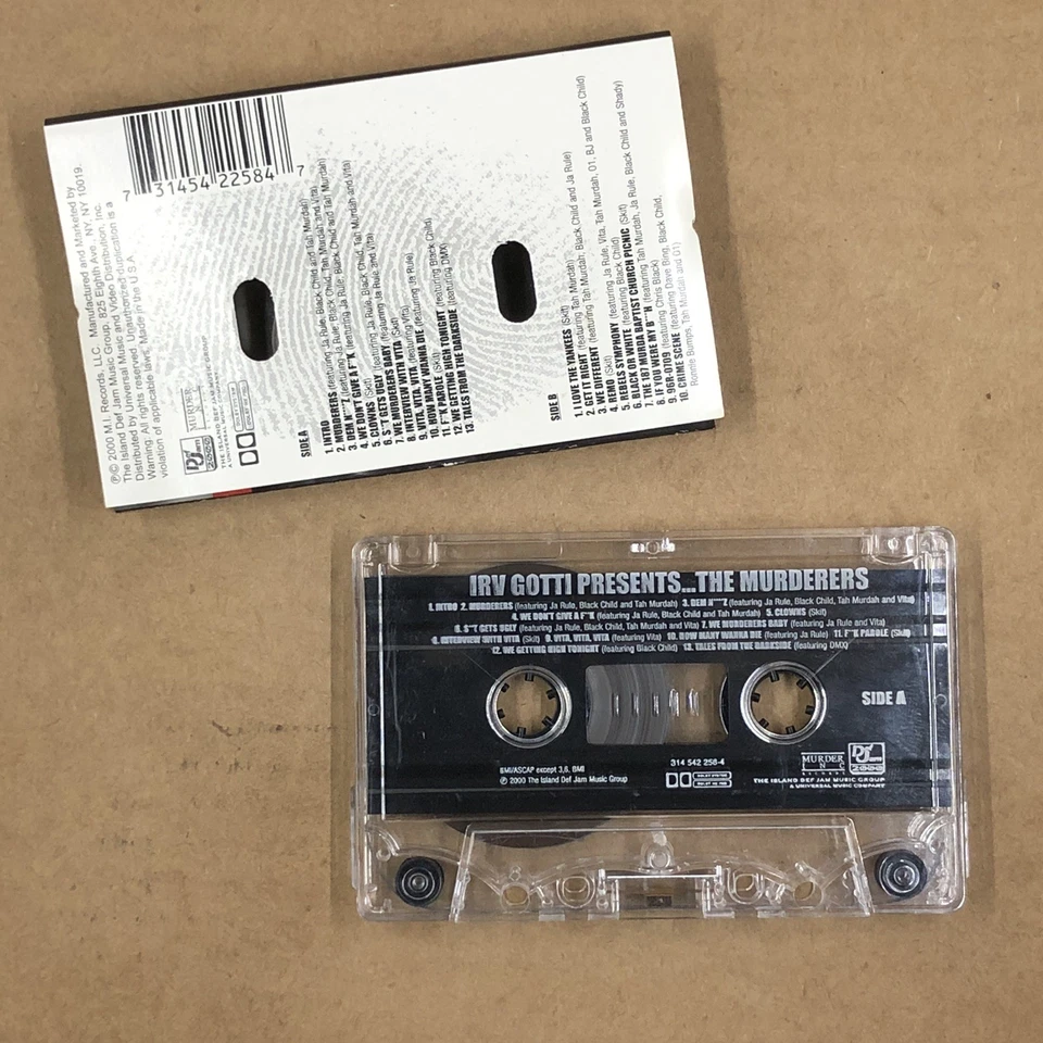 THE MURDERERS Cassette Tape Rap Hip Hop IRV GOTTI DMX JA RULE JAY Z BUSTA RHYMES Foto 2 de 4