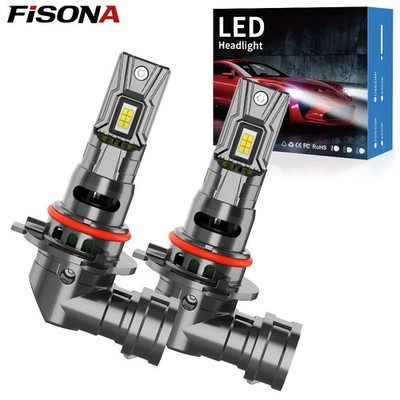 FISONA 9005 LED Headlight Bulb Conversion Kit High Beam White Super Bright 6500K
