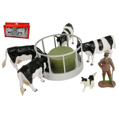 SET MANGIATOIA BESTIAME CATTLE FEEDER SET 1:32 Britains Mezzi Agricoli e Accesso