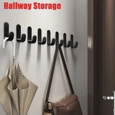 Adhesive Hooks- Heavy Duty Bath Wall Hooks Waterproof Stainless Steel Towel Hang