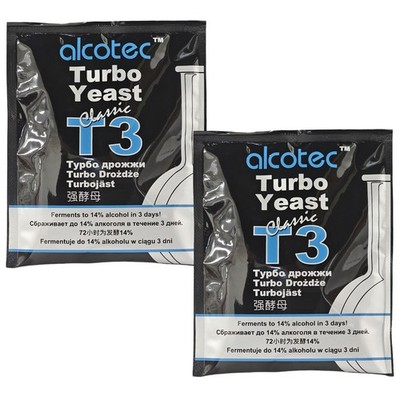 Alcotec Turbo Yeast Classic T3 120g (Pack of 2)