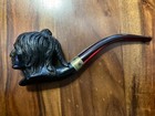 Antique Carved Meerschaum Native American Indian Pipe — photo 3
