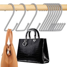 15 Pack Purse Hanger for Closet, Super Sturdy Purse Hooks, Hanging Backpack B...