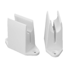 3pcs Plastic Crank Wall Brackets with Screws for 13mm Rods and 44x56mm Mounting