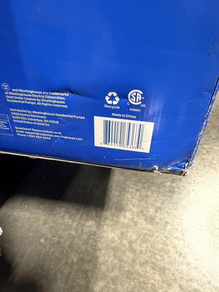 Sistema compacto de bomba primaria y de respaldo Westinhouse WH50BBU 1/2 HP 30 FT 5200 GPH Foto 2 de 2