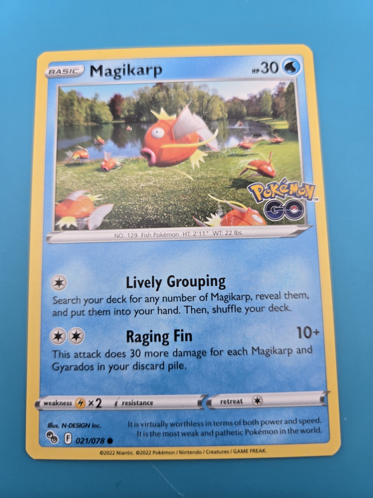Magikarp 021/078 Pokemon Go Common NM
