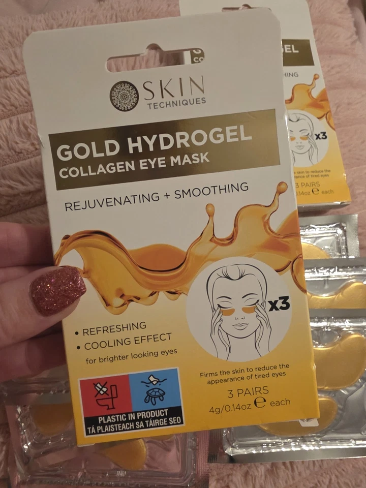 Gold Hydrogel 2 Packs Of Eye Gel Masks Brand New Sealed - Image 2 of 3