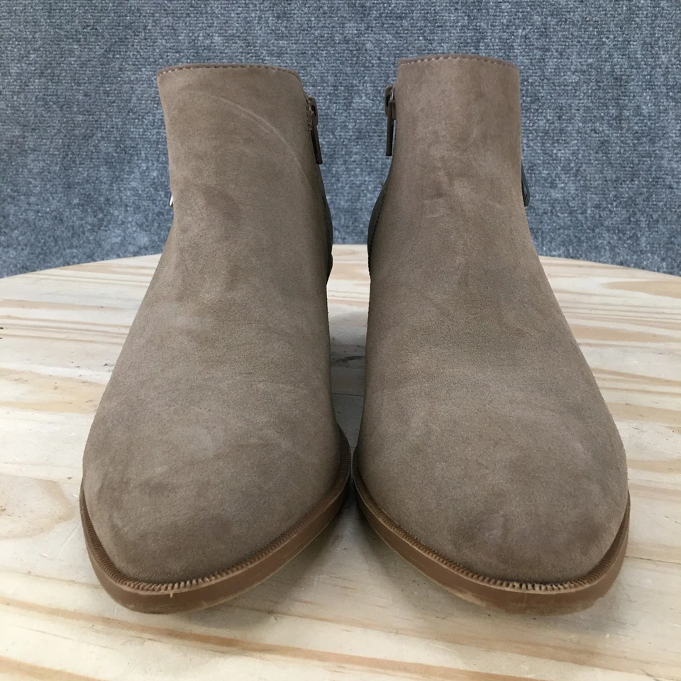 Botas Simply Vera Vera Wang para mujer 7M Danna tacón botín marrón imitación cuero Foto 4 de 4