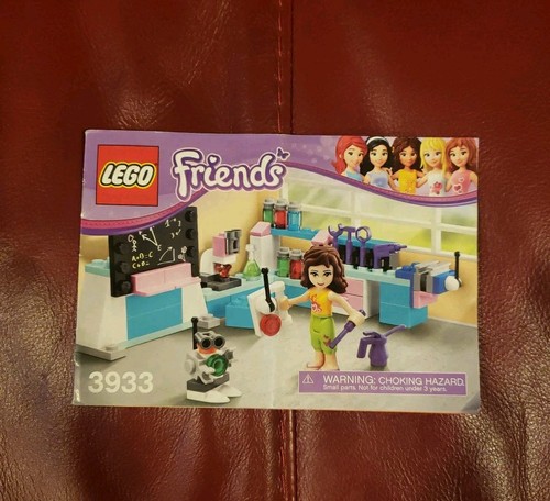 LEGO Friends Olivia's Invention Workshop 3933 Instruction Guide MANUAL ONLY - Picture 1 of 1