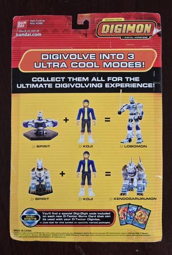 READ SEALED Hybrid-Digivolving Kendogarurumon Action Figure Bandai 2002 Season 4 - Picture 12 of 18
