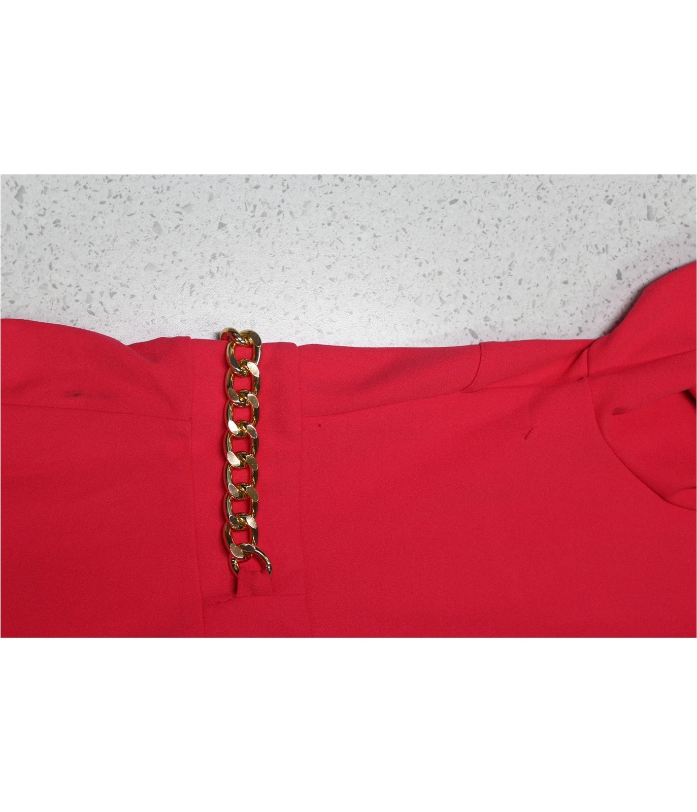 Abito da donna Michael Kors con orlo a catena rosa taglie forti 0X