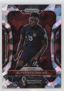 2022 Panini Prizm World Cup Qatar Ice Prizm Alphonso Davies #46