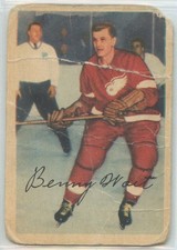 1953-54 PARKHURST HOCKEY #45 BENNY WOIT DETROIT RED WINGS POOR RAW P0109