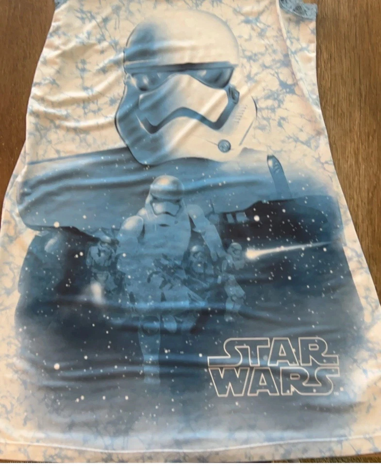 DISNEY STAR WARS Storm Tropper Tye-Dyed Nightgown PJsSize Medium (8/10) Chest 16 - Image 3 of 4