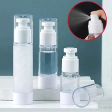 Vacuum Pump Bottle Shampoo Container Lotion Tube Refillable Bottle PET Clear US