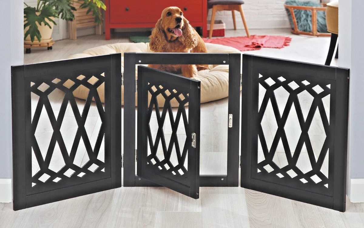 Freestanding walk through pet gate top