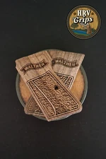 WALTHER PPKS Custom 22LR (ARK) Turkish Walnut Grips HRV Grips Aggressive Stipple