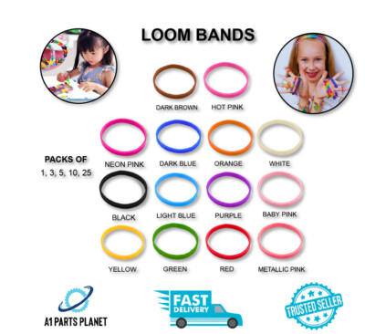 Kautschuk Band Webstuhl Bänder Kits verschiedene Mix Farben Zum Selbermachen Ring Schmuck Armband