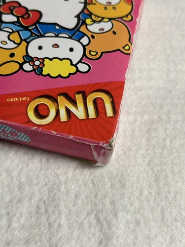 HELLO KITTY Uno CARD GAME CARDINAL Exclusive "Hello Kitty Bow"Rule 2012 Rare - Picture 7 of 10