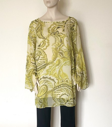 MARINA RINALDI, 100% SEIDE Bluse Gr. MR 23, 14W US, 44 DE, 52 IT - Bild 3 von 13