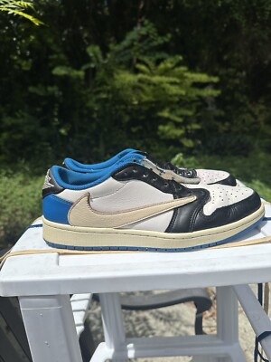 Travis Scott x Fragment Jordan 1 Low Size 9.5 