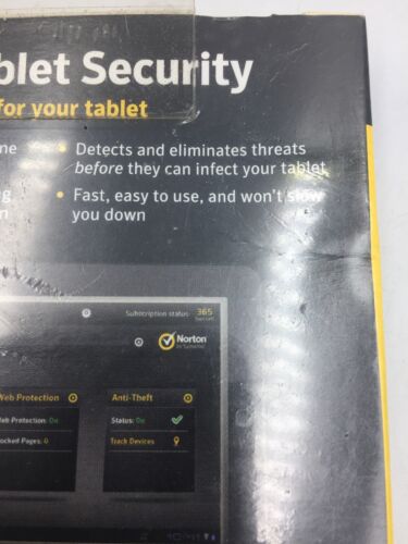 Norton Tablet Security 2.0 - 1 User (Android) Factory SEALED - Picture 10 of 12
