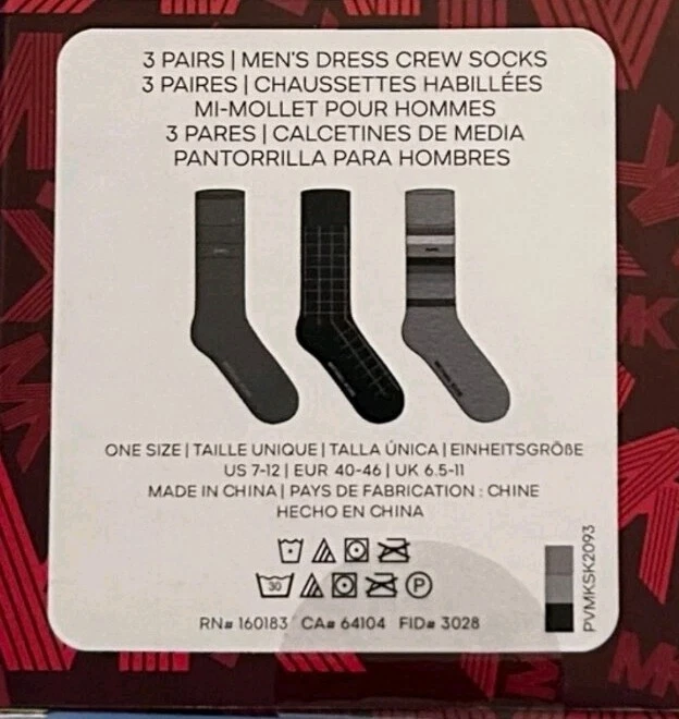 NUEVO EN CAJA Calcetines Michael Kors Para Hombres 4-pk Talla 7-12 Negro Gris Foto 2 de 2