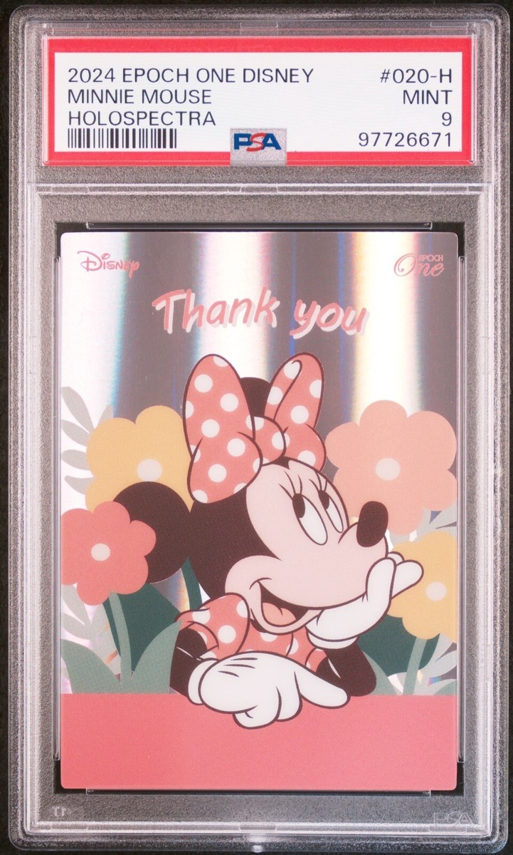 PSA9 2024 EPOCH ONE DISNEY HOLOSPECTRA #020-H MINNIE MOUSE /10 | eBay