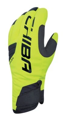 Chiba BioXCell Warm Winter Fahrrad Handschuhe gelb/schwarz 2023