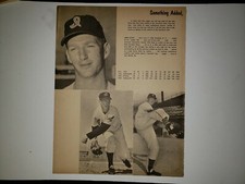 Herb Score Rookie Mel Harder 1954  Indians Team Issued YB Player Sheet RARE!