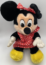 Disneyland Walt Disney World Vintage Minnie Mouse Plush Doll Stuffed