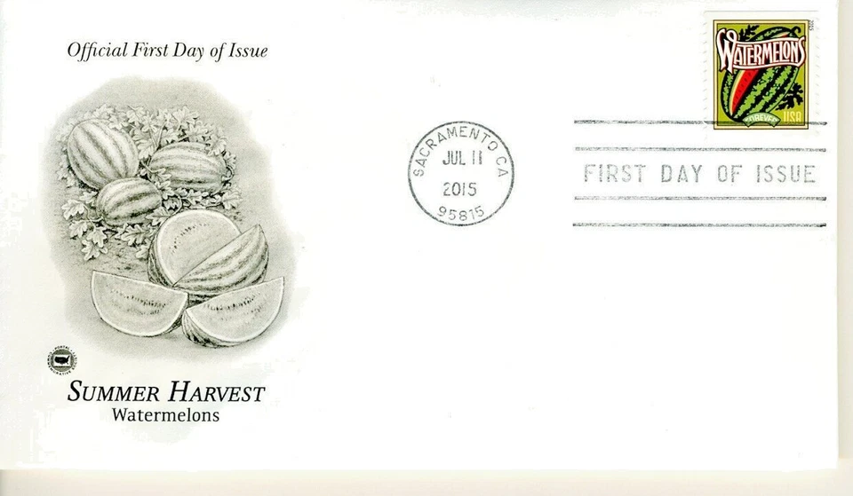 FDC 2015 Summer Harvest  #5004 - 5007 Foreve Stamp Postal Commemorative Society - Image 4 of 4
