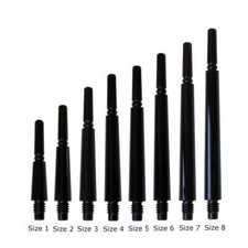 COSMO FIT SHAFT GEAR NORMAL-LOCKED DART SHAFTS - DARK BLACK - SET OF 3