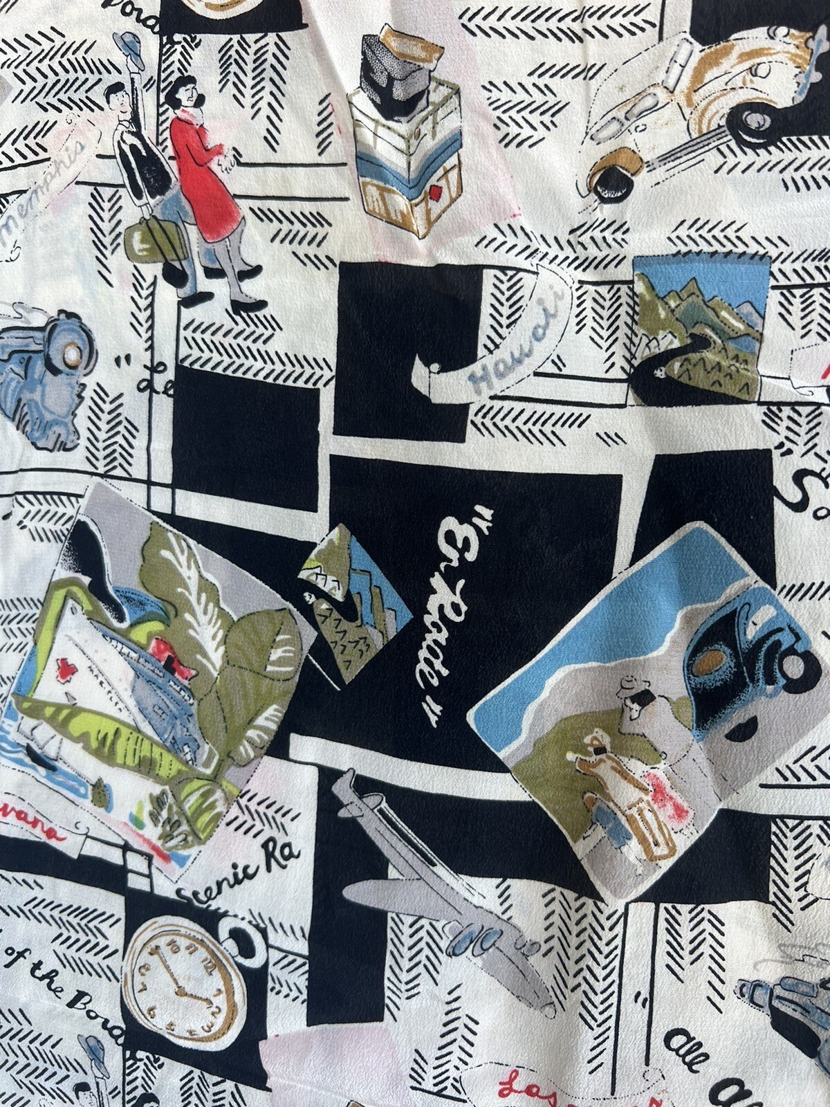 Essential Classics Silk Scarf Rectangular Citys H… - image 3