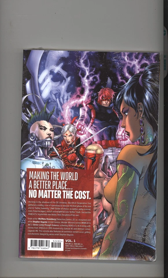 WILDCATS Vol 1 Better Living Through Violence NUEVO Tapa Dura Sellada Foto 2 de 2