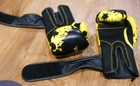 "Eight Count" Youth Boxing Gloves, mint... vinyl, mesh,  hook/eye fabric closure — photo 4
