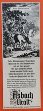 14. Asbach Uralt Brandwein Uralte J&auml;gerweisheiten Anzeige Werbung Reklame 1960