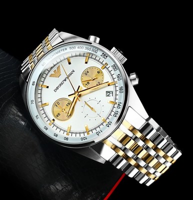 armani tachymeter watch