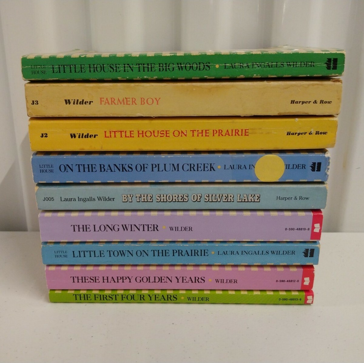 LITTLE HOUSE ON THE PRAIRIE Book Lot: Complete Set 1 - 9: Laura