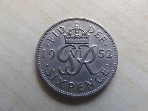 George VI Sixpence 6D Silber/ Cupro-Nickel Münzen Wählen Sie Ihr Datum 1937-1952 - Bild 272 von 273